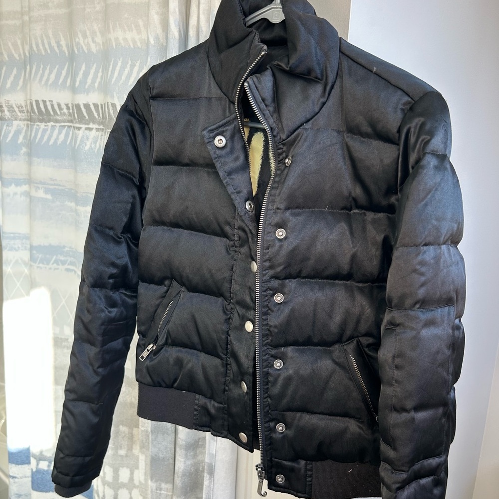 Juicy Couture Black Puffer Jacket Size S